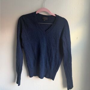 J. Crew Deep Blue Cashmere Blend Sweater